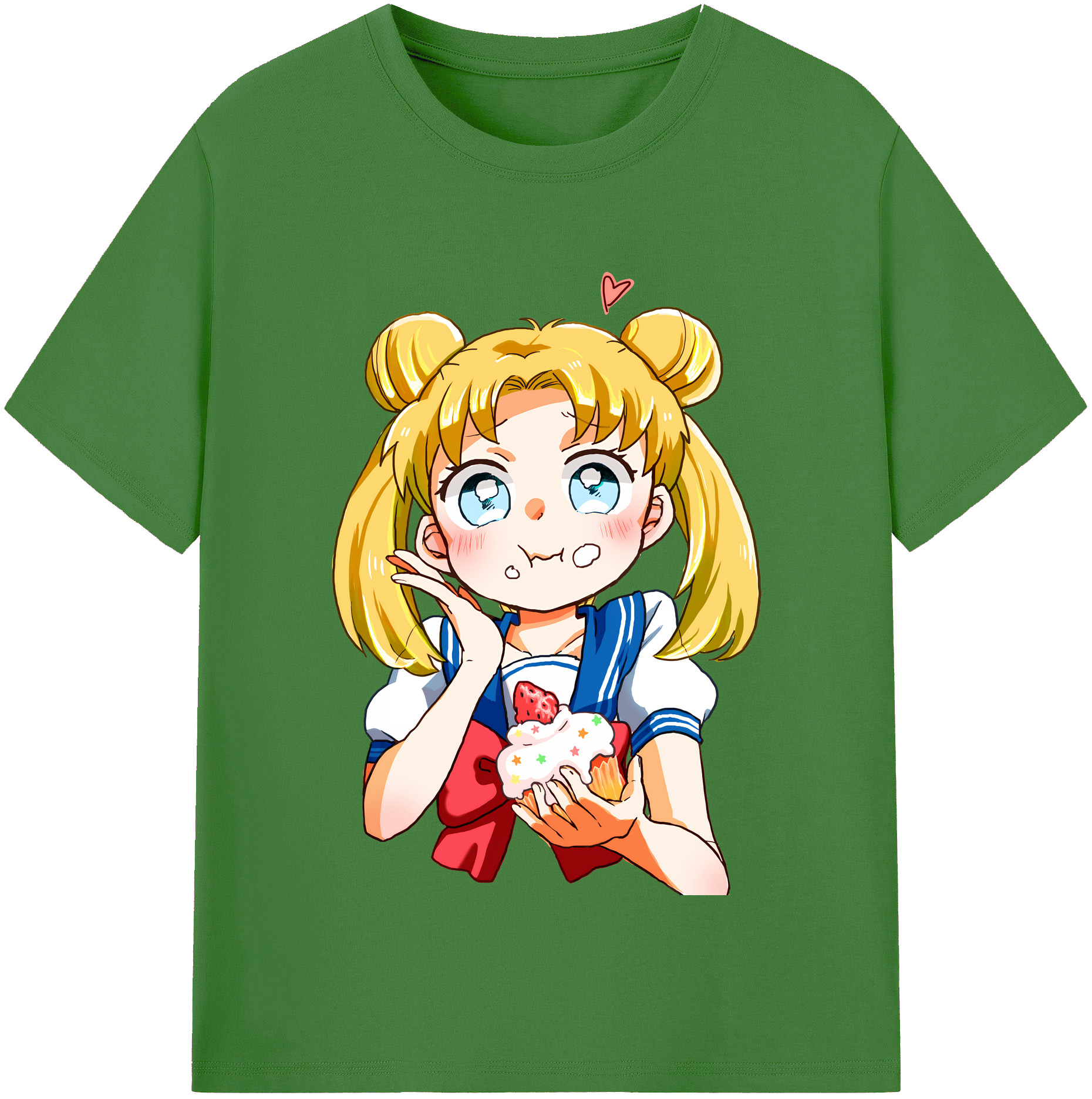 （画像用） 美少女戦士セーラームーン 愛野 美奈子 あいの みなこ Sailor Moon Aino Minako レディースカジュアルプリントTシャツ（綿100％）
